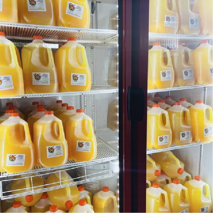 Enfriamiento y conservación de jugos naturales